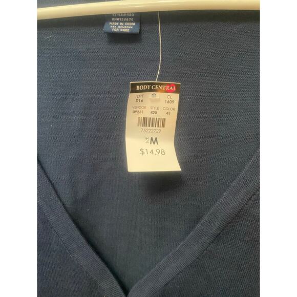 Body central women’s blue sweater size medium - Picture 3 of 6